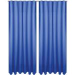 Blaue Gardinen-Sets strukturiert aus Polyester blickdicht 