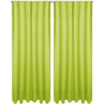 Grüne Gardinen-Sets strukturiert aus Polyester blickdicht 