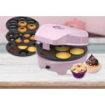 Rosa Bestron Cupcake Maker & Muffin Maker mit Donut-Motiv 