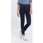 Reduzierte Blaue ARIZONA Slim Fit Jeans mit Reißverschluss aus Denim für Damen Größe XS 
