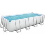 Reduzierte Graue Bestway Inflatables Rechteckige Stahlwandpools & Frame Pools aus Metall 