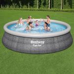 Graue Bestway Inflatables Fast Swimmingpools & Schwimmbecken aus Polyrattan aufblasbar 