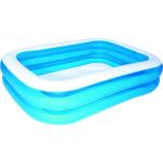 Bestway Family Pool Rechteckiges Planschbecken, Polyvinylchlorid, 211 x 132 x 46 cm, 400 L, blau - blue synthetic material 428967