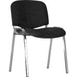 Anthrazitfarbene Konferenzstühle & Besucherstühle stapelbar Breite 0-50cm, Höhe 0-50cm, Tiefe 0-50cm 