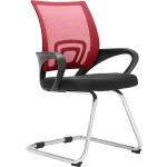 Reduzierte Rote Moderne CLP Trading Konferenzstühle & Besucherstühle aus Stoff mit Armlehne Breite 50-100cm, Höhe 0-50cm, Tiefe 0-50cm 