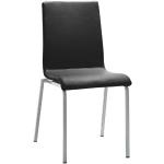 Silberne Mayer Sitzmöbel Life Konferenzstühle & Besucherstühle aus Kunstleder stapelbar Breite 0-50cm, Höhe 0-50cm, Tiefe 0-50cm 