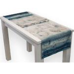 Aquablaue Motiv Maritime Beties Rechteckige Tischbänder aus Baumwolle trocknergeeignet 1-teilig 
