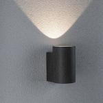 Schwarze Paulmann Runde LED Wandlampen aus Beton 