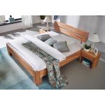 Moderne Main Möbel Ella Doppelbetten geölt aus Massivholz 200x200 