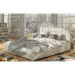 Weiße Brayden Studio Polsterbetten mit Bettkasten aus Kunststoff mit Stauraum 200x200 