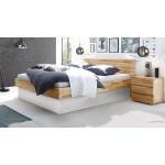 Reduzierte Hellbraune Betten mit Bettkasten aus Massivholz mit Stauraum 160x220 