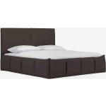 Braune Moderne BestLivingHome Rechteckige Betten aus Stoff 200x200 