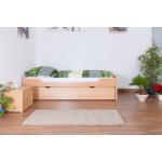Moderne STEINER Betten mit Bettkasten aus Massivholz mit Stauraum 90x200 