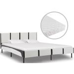 Reduzierte Weiße Betten mit Matratze aus Holz 140x200 
