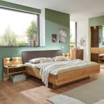Hellbraune Moderne Franco Möbel Rechteckige Kingsize Betten aus Eiche 180x210 