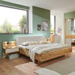 Hellbraune Moderne Franco Möbel Rechteckige Kingsize Betten aus Massivholz 180x210 