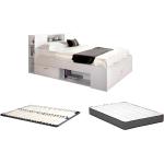 Weiße Kauf-Unique Betten aus Holz mit Schublade 140x190 