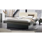 Reduzierte Anthrazitfarbene Betten mit Bettkasten aus Massivholz mit Stauraum 140x200 
