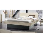 Reduzierte Weiße Rustikale Betten mit Bettkasten aus Massivholz mit Stauraum 140x200 