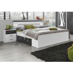 Silberne Betten mit Bettkasten mit Stauraum 180x200 