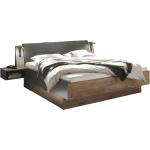 Hellbraune Moderne Roller Betten mit Bettkasten aus Eiche 180x200 Breite 250-300cm, Höhe 200-250cm, Tiefe 200-250cm 