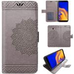 Graue Samsung Galaxy J4 Cases Art: Flip Cases mit Mandala-Motiv mit Bildern 