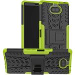 Grüne Sony Xperia Cases Art: Hybrid Cases mit Bildern aus Silikon mit Ständer 