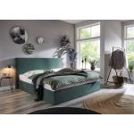 Dunkelgrüne Betten mit Bettkasten aus Kunststoff 160x200 mit Härtegrad 3 