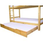Hellbraune Erst-Holz Betten mit Bettkasten lackiert aus Massivholz 90x190 