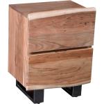 Hellbraune Rustikale Möbel Exclusive Rechteckige Schränke Landhausstil lackiert aus Massivholz mit Schublade Breite 0-50cm, Höhe 50-100cm, Tiefe 0-50cm 