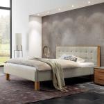 Beige Moderne Topdesign Rechteckige Kingsize Betten aus Massivholz 160x200 