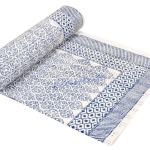Blaue Gesteppte Tagesdecken & Bettüberwürfe aus Baumwolle 220x270 