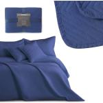 Blaue Gesteppte Decoking Tagesdecken & Bettüberwürfe Strukturierte aus Textil 220x200 