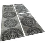 Schwarze Melierte Paco Home Design-Teppiche mit Ornament-Motiv aus Textil 3-teilig 