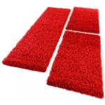 Rote Paco Home Bettumrandungen aus Textil 3-teilig 