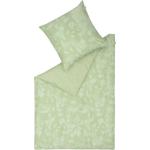 Reduzierte Grüne Motiv Musterring Motiv Bettwäsche mit Reißverschluss aus Baumwolle 135x200 2-teilig 