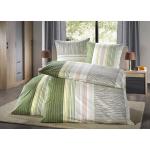 Grüne KAEPPEL Bettwäsche Sets & Bettwäsche Garnituren mit Reißverschluss aus Renforcé maschinenwaschbar 135x200 