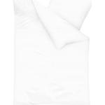 Reduzierte Weiße Unifarbene KAEPPEL Feinbiber Bettwäsche mit Reißverschluss aus Baumwolle maschinenwaschbar 200x200 3-teilig 