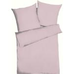 Reduzierte Rosa Unifarbene KAEPPEL Seersucker Bettwäsche mit Reißverschluss aus Baumwolle maschinenwaschbar 155x220 3-teilig 