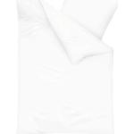 Reduzierte Weiße Unifarbene KAEPPEL Baumwollbettwäsche mit Reißverschluss aus Mako-Satin maschinenwaschbar 200x200 3-teilig 