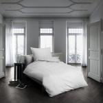 Reduzierte Weiße Bestickte Fleuresse Jade Bio Bettwäsche Sets & Bettwäsche Garnituren mit Reißverschluss aus Mako-Satin 200x200 