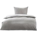 Weiße Bettwaesche-mit-Stil Bettwäsche Sets & Bettwäsche Garnituren mit Reißverschluss aus Mako-Satin 155x200 