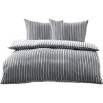 Schwarze Bettwaesche-mit-Stil Bettwäsche Sets & Bettwäsche Garnituren mit Reißverschluss aus Mako-Satin 240x220 