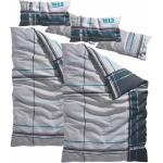 Reduzierte Karo H.I.S Bettwäsche Sets & Bettwäsche Garnituren mit Reißverschluss aus Baumwolle trocknergeeignet 135x200 