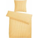 Gelbe bügelfreie Bettwäsche aus Baumwolle 135x200 