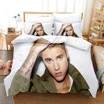 Justin Bieber Bettwäsche Sets & Bettwäsche Garnituren mit Reißverschluss aus Microfaser 135x200 3-teilig 