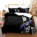 Justin Bieber Bettwäsche Sets & Bettwäsche Garnituren mit Reißverschluss aus Microfaser 135x200 3-teilig 