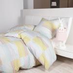 Pastellgelbe Moderne Bettwäsche Sets & Bettwäsche Garnituren mit Reißverschluss aus Baumwolle 155x220 