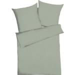 Grüne Unifarbene KAEPPEL Bettwäsche Sets & Bettwäsche Garnituren mit Reißverschluss aus Baumwolle 2-teilig 