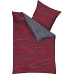 Reduzierte Rubinrote Moderne KAEPPEL Biberbettwäsche mit Reißverschluss aus Baumwolle maschinenwaschbar 155x220 